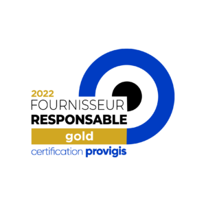 Médaille fournisseur responsable Gold 2022